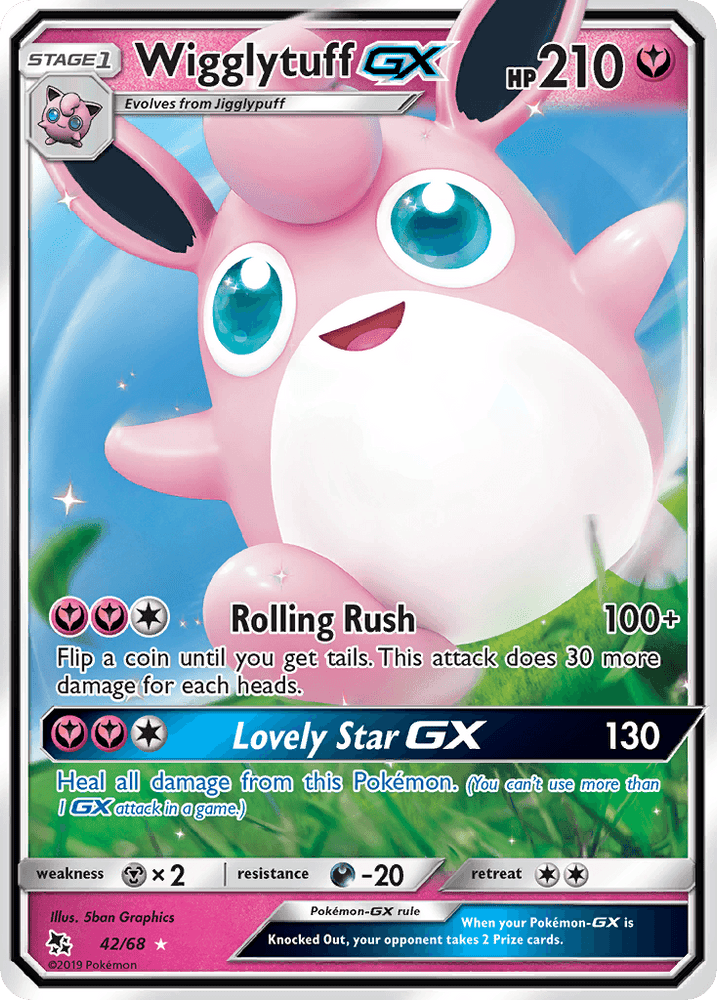 Wigglytuff GX (42/68) [Sun & Moon: Hidden Fates] (Online Only)