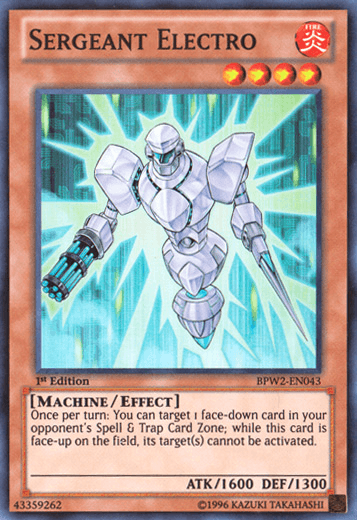 Sergeant Electro [BPW2-EN043] Super Rare (ONLINE ORDER ONLY)