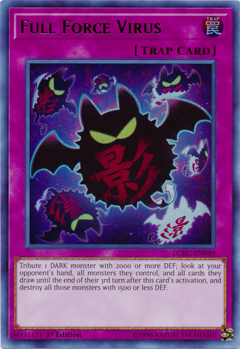 Full Force Virus [LCKC-EN049] Ultra Rare (ONLINE ORDER ONLY)