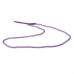 2mm Amethyst Micro Faceted Rondelle Beads 13 inch 230 pieces (ONLINE ORDER ONLY)
