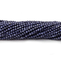 2mm Blue Sapphire micro faceted round beads 12.5 inch 150 pieces AA (ONLINE ORDER ONLY)
