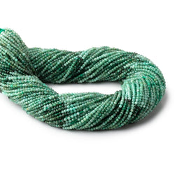 2mm Brazilian Emerald Micro Faceted Round Beads 13 inch 190 pieces (ONLINE ORDER ONLY)