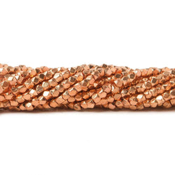 2mm Brushed Faceted Nugget Beads 8 inch 84 pieces (ONLINE ORDER ONLY)