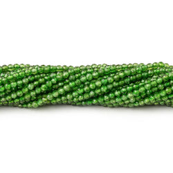 2mm Chrome Diopside Micro Faceted Round Beads 12.5 inch 166 pieces