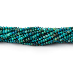 2mm Chrysocolla Micro Faceted Round Beads 12.5 inch 168 pieces (ONLINE ORDER ONLY)