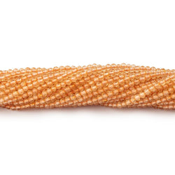 2mm Citrine Micro Faceted Round Beads 12.5 inch 166 pieces AA (ONLINE ORDER ONLY)