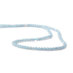 2mm Cornflower Blue Angelite microfaceted round beads 13 inch 140 pieces (ONLINE ORDER ONLY)