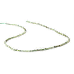 2mm Green Sapphire Micro Faceted Round Beads 12.5 inch 180 pieces (ONLINE ORDER ONLY)