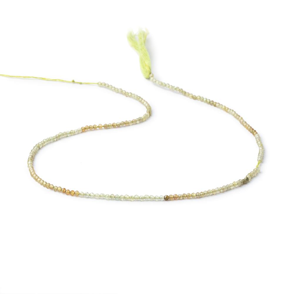2mm Grossular Garnet Micro Faceted Round Beads 11.5 inch 174 pieces (ONLINE ORDER ONLY)