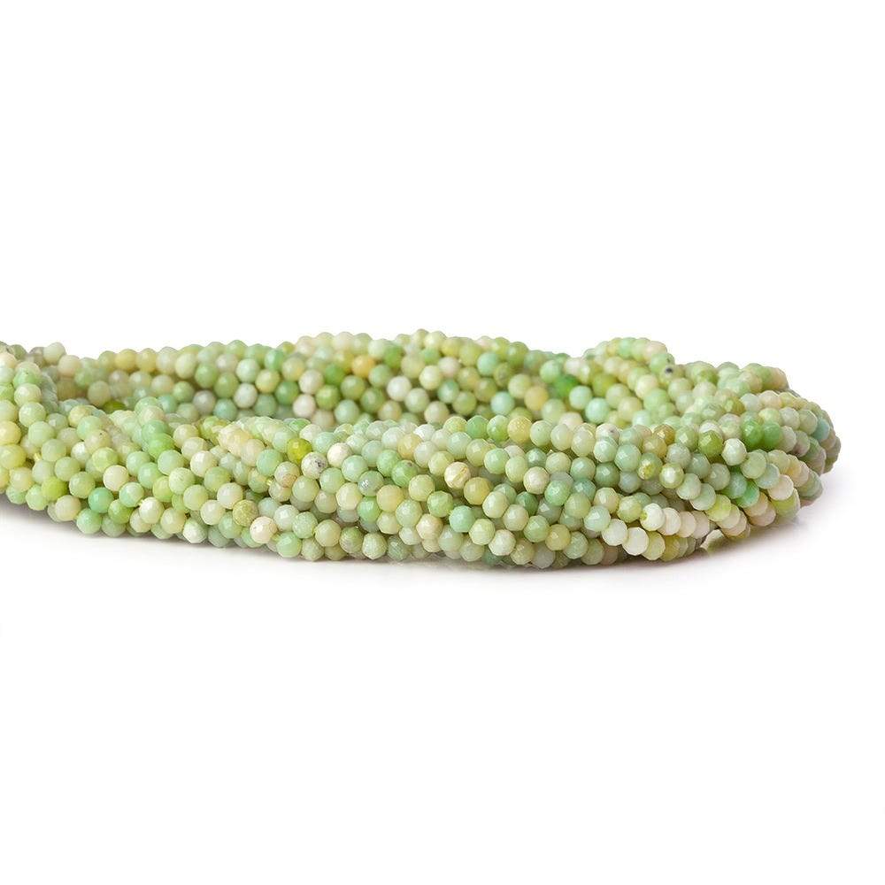 2mm Lemon Chrysoprase microfaceted round beads 13 inch 170 pieces (ONLINE ORDER ONLY)