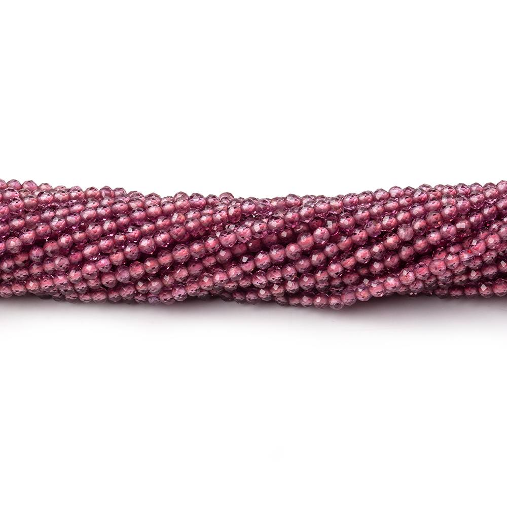 2mm Malaia Garnet Micro Faceted Round Beads 13 inch 178 pieces (ONLINE ORDER ONLY)
