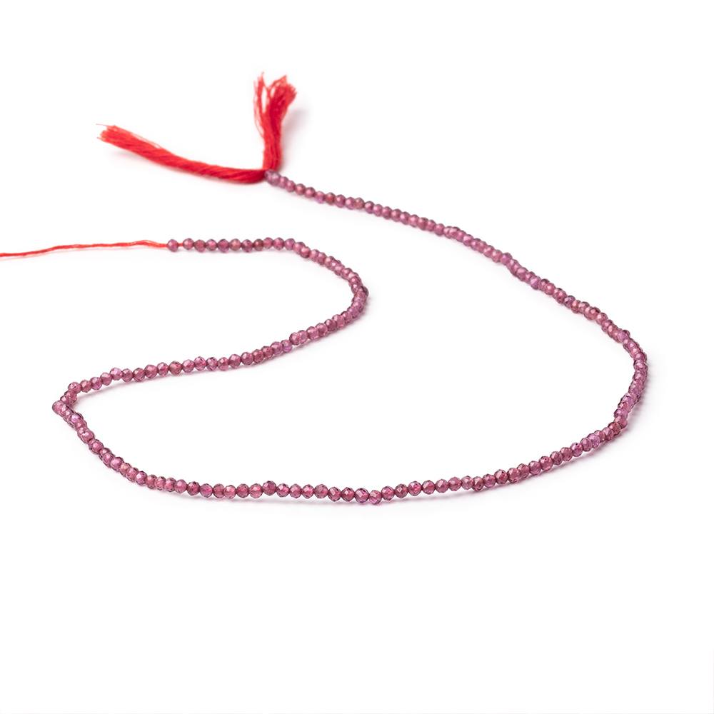 2mm Malaia Garnet Micro Faceted Round Beads 13 inch 178 pieces (ONLINE ORDER ONLY)