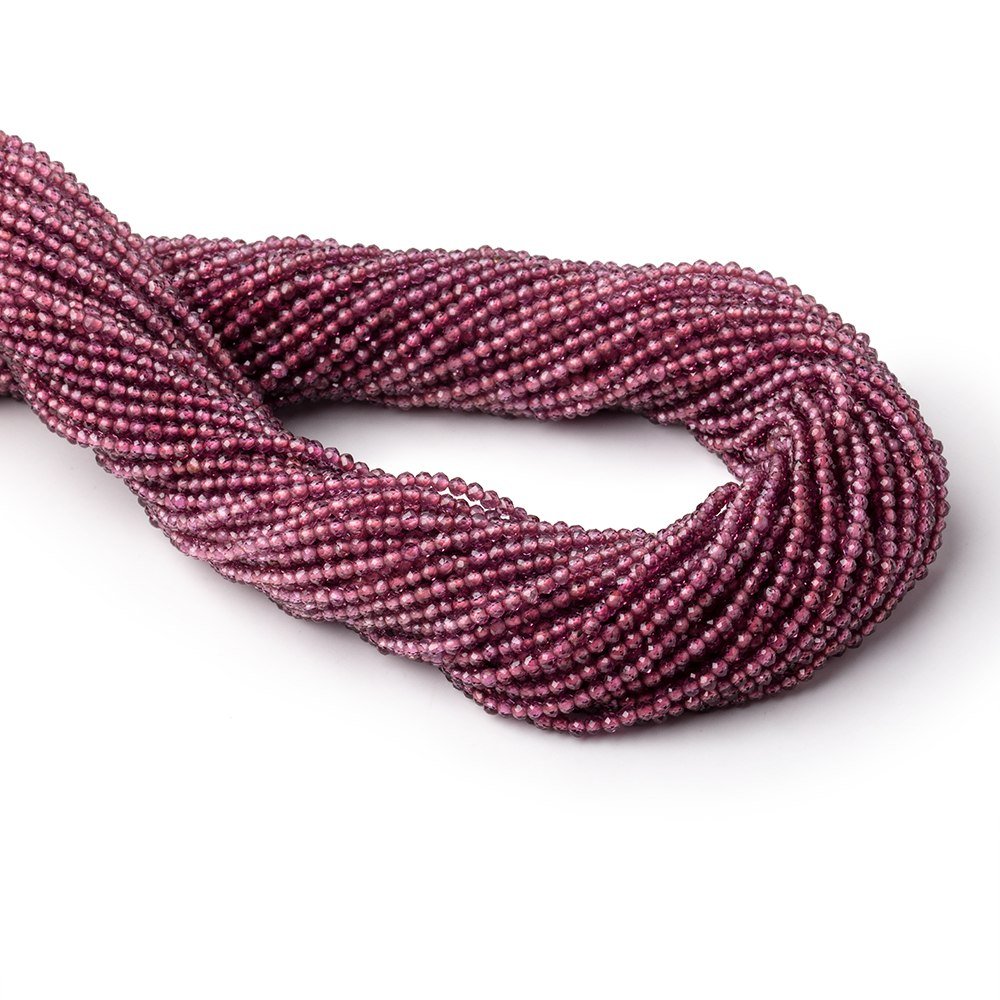 2mm Malaia Garnet Micro Faceted Round Beads 13 inch 178 pieces (ONLINE ORDER ONLY)