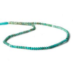 2mm Multi Color Turquoise micro-fine faceted rondelles 13 inch 140 pieces AA (ONLINE ORDER ONLY)