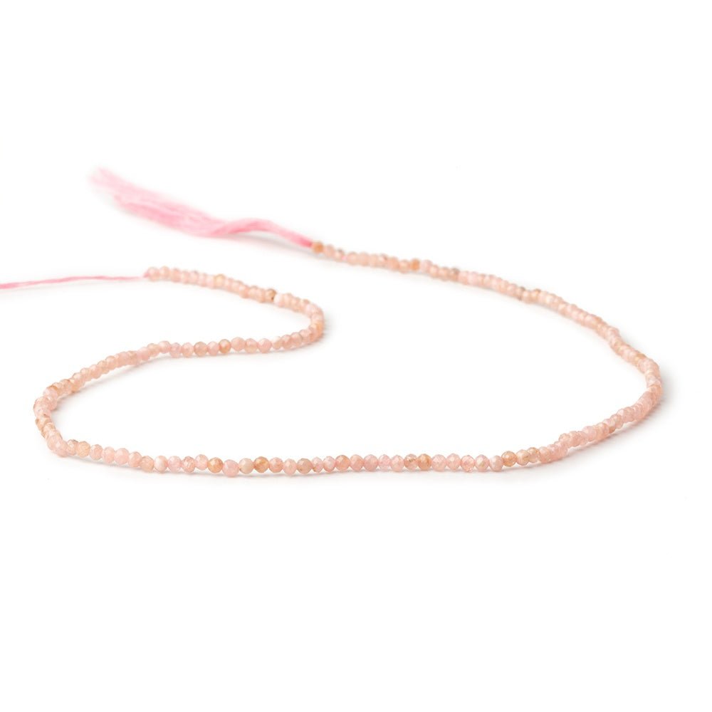 2mm Rhodochrosite Micro Faceted Round 12.5 inch 168 Beads (ONLINE ORDER ONLY)