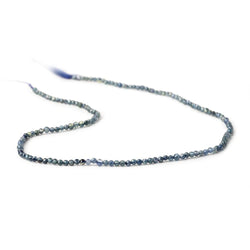 2mm Shaded Blue Sapphire Micro Faceted Rounds 12.5 inch 157 Beads (ONLINE ORDER ONLY)