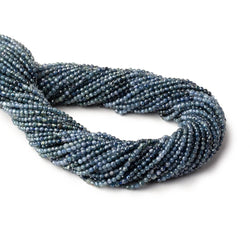 2mm Shaded Blue Sapphire Micro Faceted Rounds 12.5 inch 157 Beads (ONLINE ORDER ONLY)