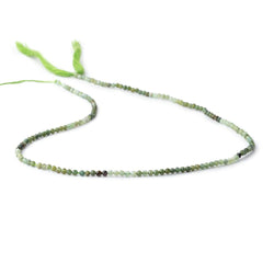 2mm Shaded Green Tourmaline Micro Faceted Round Beads 12.5 inch 157 pieces