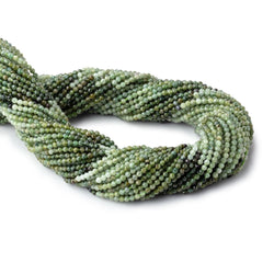 2mm Shaded Green Tourmaline Micro Faceted Round Beads 12.5 inch 157 pieces