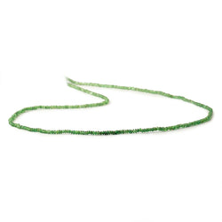2mm Shaded Tsavorite Garnet Plain Rondelle Beads 18 inch 375 pieces (ONLINE ORDER ONLY)