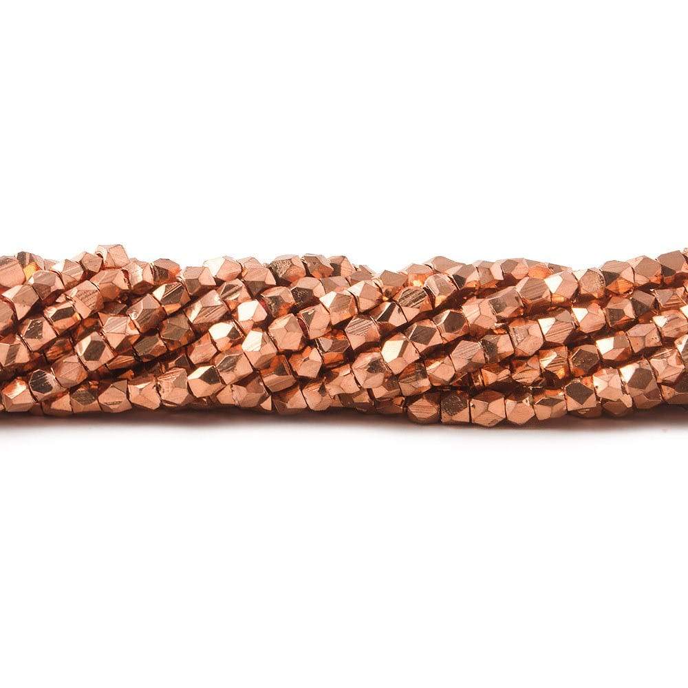 2mm Shiny Faceted Nugget Beads 8 inch 90 pieces (ONLINE ORDER ONLY)