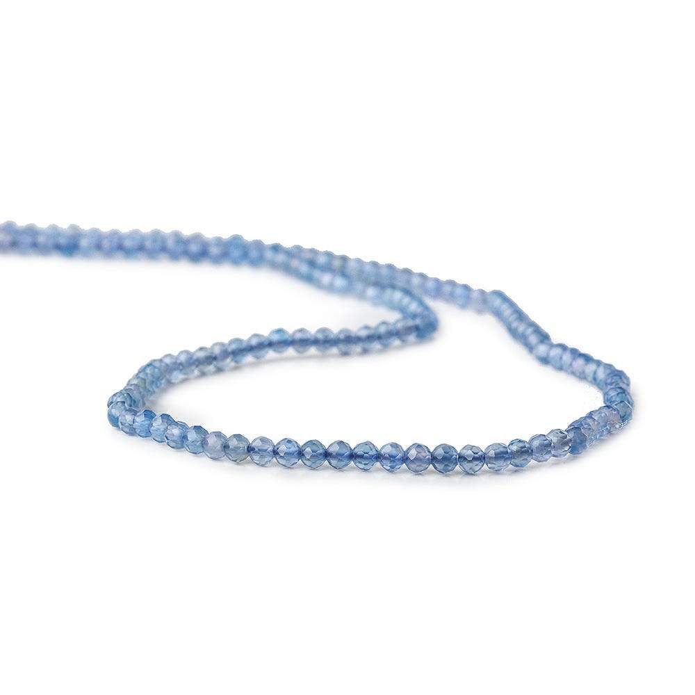 2mm Swiss Blue Chalcedony microfaceted round beads 13 inch 165 pieces (ONLINE ORDER ONLY)