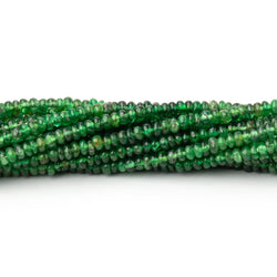 2mm Tsavorite Garnet Plain Rondelle Beads 18 inch 345 pieces (ONLINE ORDER ONLY)