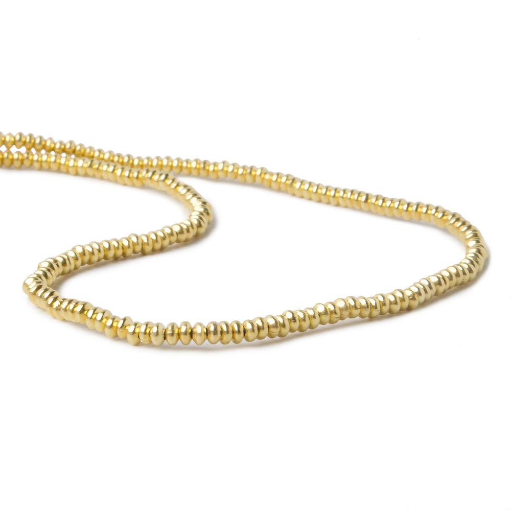 2mm Vermeil Plain Disc 8 inch 168 beads (ONLINE ORDER ONLY)