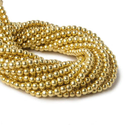 2mm Vermeil Plain Round Beads 96 beads 8 inch (ONLINE ORDER ONLY)