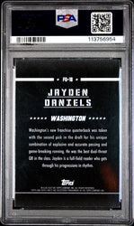 Graded 2024 Topps Finest Jayden Daniels #FG18 Field General Checkerboard Rookie RC Football Card PSA 10 Gem Mint