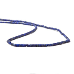 2x1.5mm Lapis Lazuli micro-plain tube beads 13.5 inches AA Grade (ONLINE ORDER ONLY)