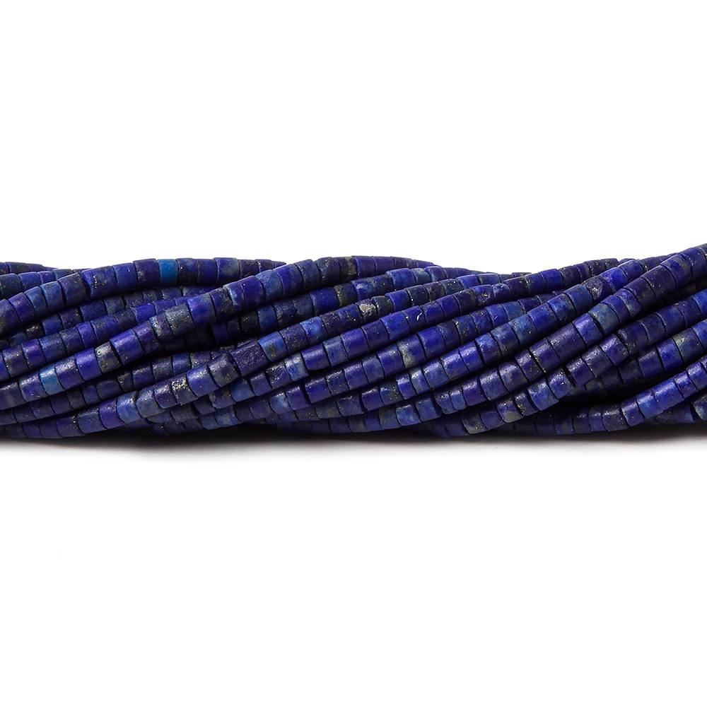 2x1.5mm Lapis Lazuli micro-plain tube beads 13.5 inches AA Grade (ONLINE ORDER ONLY)