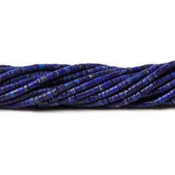 2x1.5mm Lapis Lazuli micro-plain tube beads 13.5 inches AA Grade (ONLINE ORDER ONLY)