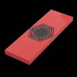 SW FO Faction Banner / Flag - B3 Customs® Printed 2x6 Tile made using LEGO part (Online Order Only)