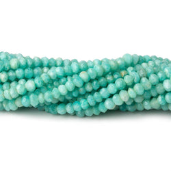 3-3.5mm Amazonite faceted rondelle beads 13 inch 140 pieces (ONLINE ORDER ONLY)