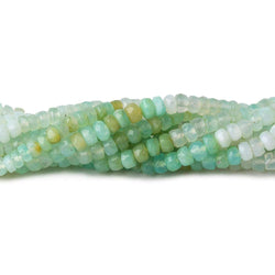 3-3.5mm Blue Peruvian Opal Faceted Rondelle Beads 16 inch 200 pieces (ONLINE ORDER ONLY)