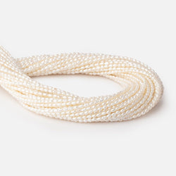 3-3.5mm Creamy Petite Baroque Freshwater Pearls 14.75 inch 100 Beads AA