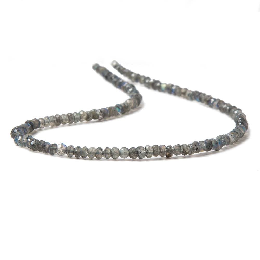 3mm Labradorite faceted rondelle Beads 13.5 inch 154 pieces (ONLINE ORDER ONLY)