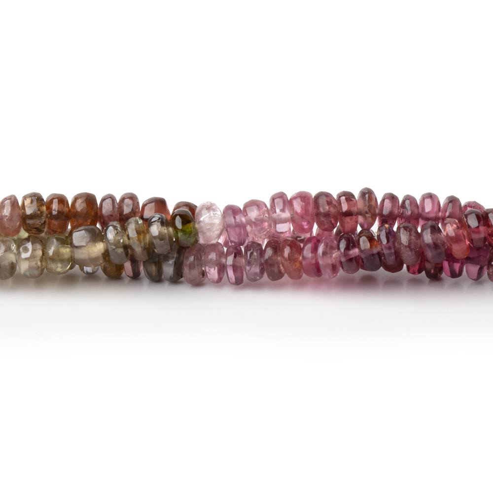 3-3.5mm Multi Color Spinel Plain Rondelle Beads 16 inch 220 pieces (ONLINE ORDER ONLY)