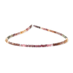 3-3.5mm Multi Color Spinel Plain Rondelle Beads 16 inch 220 pieces (ONLINE ORDER ONLY)