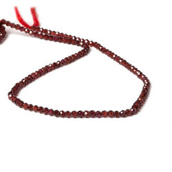 3-3.5mm Pyrope Garnet micro faceted rondelle beads 13 inch 115 pieces (ONLINE ORDER ONLY)