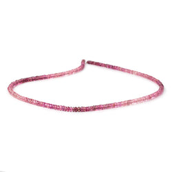 3-3.5mm Rubellite Tourmaline Faceted Rondelle Beads 18 inch 240 pieces AAA (ONLINE ORDER ONLY)