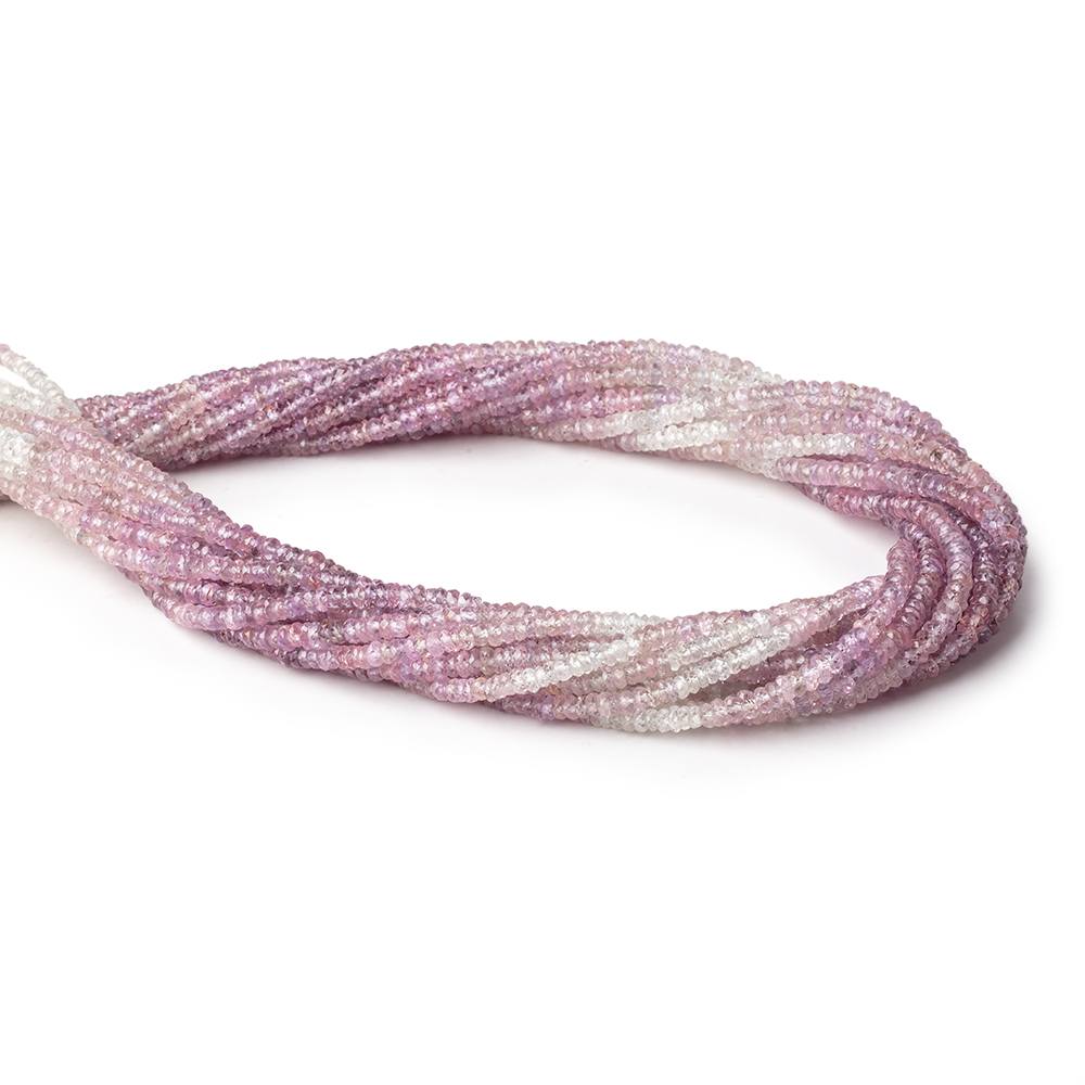 3-3.5mm Shaded Sapphire Faceted Rondelle Beads 17 inch 300 pieces (ONLINE ORDER ONLY)