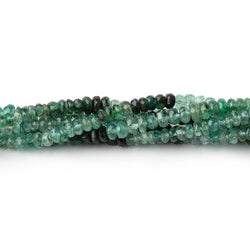 3-3.5mm Shaded Zambian Emerald Faceted Rondelle Beads 15 inch 200 pieces (ONLINE ORDER ONLY)