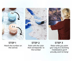 Boats To Hogwarts - Paint By Numbers Kit