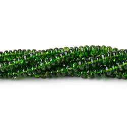 3-4.5mm Chrome Diopside Plain Rondelle Beads 18 inch 220 pieces (ONLINE ORDER ONLY)
