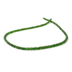 3-4.5mm Chrome Diopside Plain Rondelle Beads 18 inch 220 pieces (ONLINE ORDER ONLY)