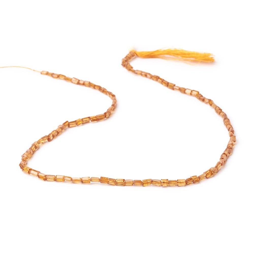 3-4.5mm Spessartite Garnet Faceted Rectangle Beads 14 inch 83 pieces (ONLINE ORDER ONLY)