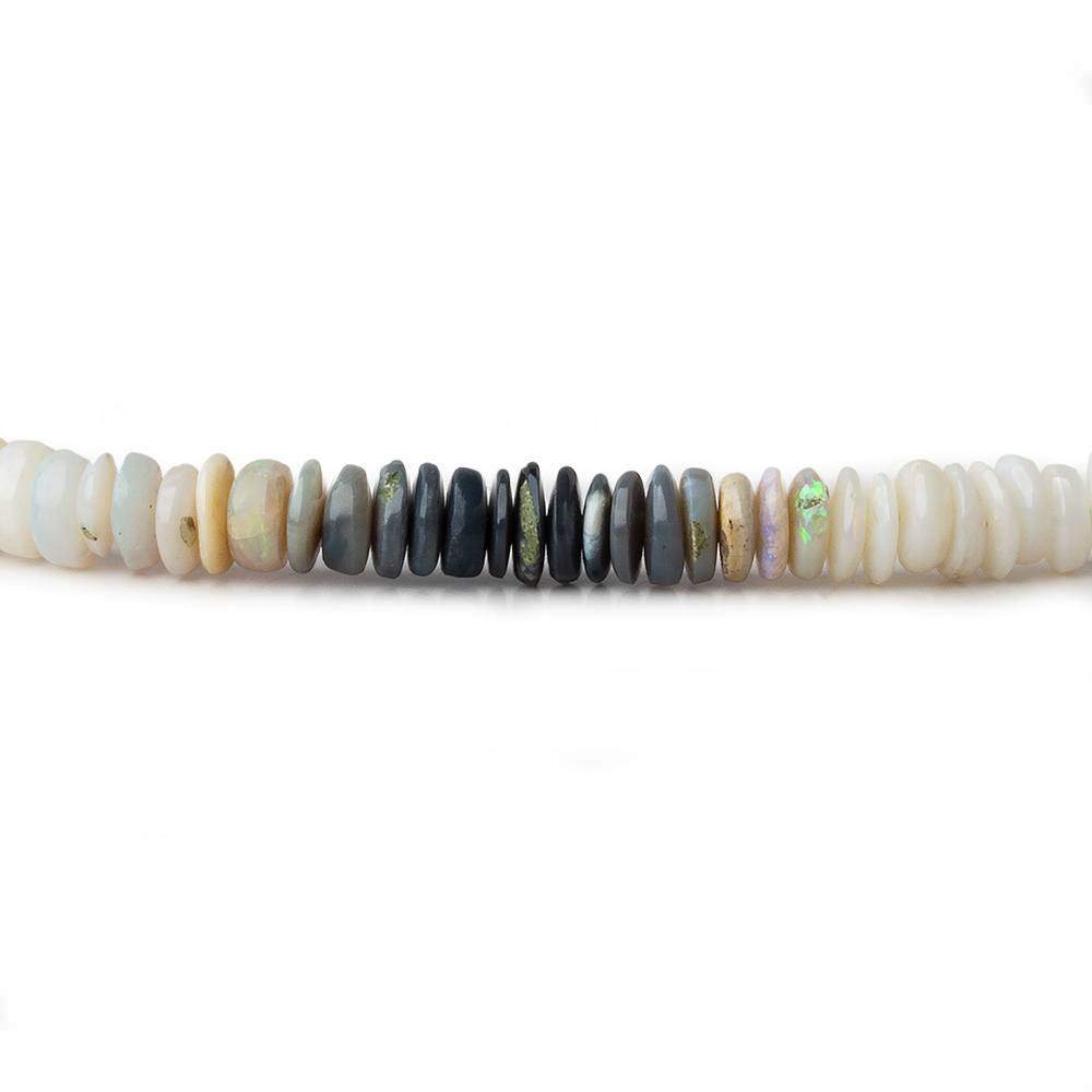 3-4mm Australian Opal Plain Rondelle Beads 18 inch 350 pieces A (ONLINE ORDER ONLY)