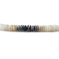 3-4mm Australian Opal Plain Rondelle Beads 18 inch 350 pieces A (ONLINE ORDER ONLY)